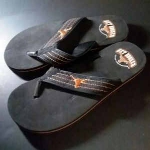 Texas Longhorns flipflops